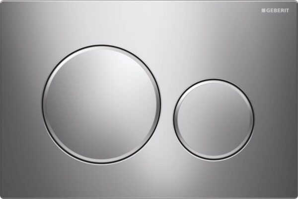 Geberit Sigma 20 bedieningspaneel chroom/mat-chroom voor Sigma reservoirs 8cm (UP720) en 12cm (UP320)