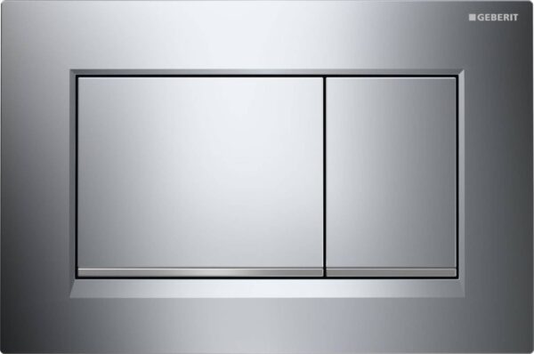 Geberit Sigma 20 (ex Sigma 30) bedieningspaneel chroom/mat chroom voor Sigma reservoirs 8cm (UP720) en 12cm (UP320)