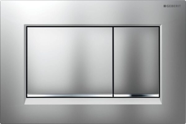 Geberit Sigma 20 (ex Sigma 30) bedieningspaneel mat chroom/chroom voor Sigma reservoirs 8cm (UP720) en 12cm (UP320)
