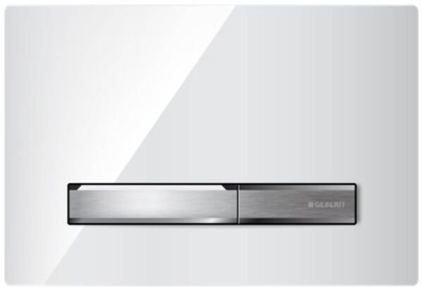 Geberit Sigma 50 bedieningspaneel glans wit/chroom voor Sigma reservoirs 8cm (UP720) en 12cm (UP320)