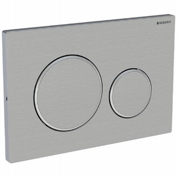 Geberit Sigma 20 bedieningspaneel rvs geborsteld voor Sigma reservoirs 8cm (UP720) en 12cm (UP320)