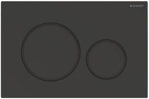Geberit Sigma 20 bedieningspaneel mat zwart voor Sigma reservoirs 8cm (UP720) en 12cm (UP320)